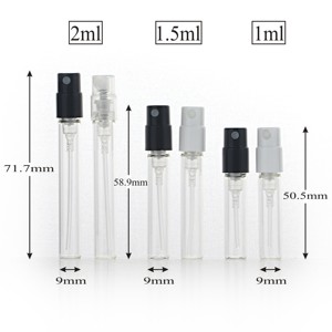 1Ml 1.5Ml 2Ml Mini Sương Phun Thủy Tinh Nước Hoa Chai Kích Thước Nhỏ Du Lịch Sử Dụng Dùng Một Lần Rỗng Rõ Ràng Thủy Tinh Nước Hoa Mẫu Lọ - Product Image 4