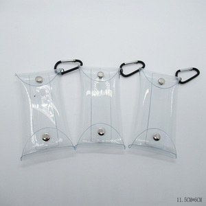 Sac d'emballage en PVC transparent personnalisable avec bouton-pression au fond et sur les côtés pour l'emballage de cadeaux, sac à crochet - Product Image 2