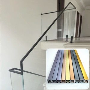 Profilé de balustrade réglable en alliage d'aluminium pour main courante d'escalier avec fente pour <span class=keywords><strong>carte</strong></span> et garde-corps en verre - Product Image 1
