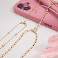 Collier en acier inoxydable doré avec diamant carré en forme de goutte, style européen et américain, accessoires unisexes, sportif, cadeau en bambou, fête, 2025