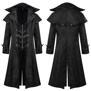 Abrigo Medieval Vintage para Hombre, Chaqueta con Patrón Oscuro, Estilo Gótico Oscuro, Disfraz de <span class=keywords><strong>Halloween</strong></span> - Product Image 5