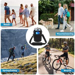 Pour Stanley Iceflow Flip Straw Jug 64 oz – Housse de transport pour bouteille d'eau avec sangle et pochette pour téléphone - Product Image 6