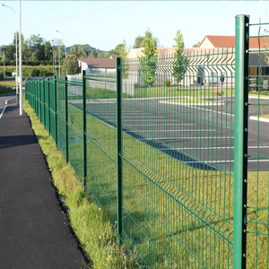Cercado perimetral 3D, Panel de valla 3D soldado con recubrimiento en polvo, malla soldada curvada para exteriores, valla de jardín recubierta de Pvc de hierro y Metal, 100 juegos - Product Image 2