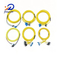 Câble de brassage optique professionnel 12 fibres SM G.657A2 G.657A1 G.652D sélectionnable LC SC ST FC, 12 voies, pour centre de données