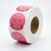 Impression d'étiquettes adhésives personnalisées pour l'emballage des produits, autocollants ronds en vinyle imperméables, rouleaux de papier, étiquettes personnalisées avec logo