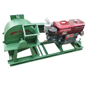 Motor diesel moagem madeira pulverizador triturador de madeira para serragem