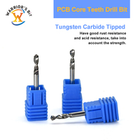 Forets de précision Warrior's Bit en carbure de tungstène pour circuits imprimés, 2 cannelures, ODM OEM, lot de 10 pièces pour machine CNC