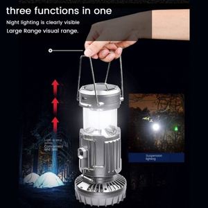 Wosen ไฟเต็นท์ LED ตั้งแคมป์, ไฟ ABS ชาร์จพลังงานแสงอาทิตย์ - Product Image 2