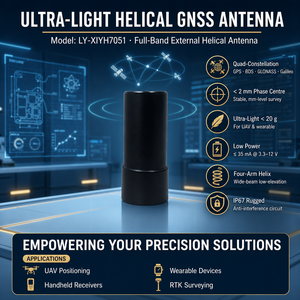 <span class=keywords><strong>Antenne</strong></span> GNSS pleine bande LY-XIYH7051 GPS BDS GLONASS Galileo Centre <span class=keywords><strong>de</strong></span> phase 2mm IP67 SMA pour drone et levés portatifs - Product Image 1