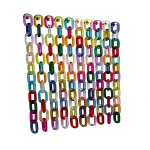 Cadena de Eslabones de Resina de Moda 2026, Hecha a Mano, de Forma Irregular, Multicolor, Artesanía Artística para Decoración del Hogar - Product Image 3