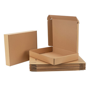 IDEAR Christmas Bulk Cheap Custom Logo Blank Kraft Cardboard Paper Boxes for Packaging Shipping Mailing Kraft Paper Carton Box