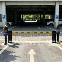 Système de tourniquet avec caméras à algorithme 5 mégapixels, reconnaissance automatique des plaques d'immatriculation, fonction anti-collision et de comptage pour