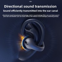 Meilleures ventes transfrontalières : Écouteurs sportifs T7500 à conduction osseuse, sans fil, non intra-auriculaires, de haute qualité, à clip d'oreille
