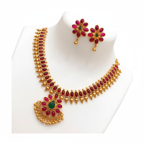 SFNECK22 Ensemble de colliers en pierre Pota plaqué or Collection de bijoux fins élégants - Product Image 2