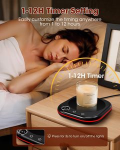 MXMZHXU TB-018 Kahve Kupa Isıtıcısı 36W Masaüstü Sıcaklık Göstergeli Ortam Işığı 1-12 Saat Zamanlayıcı 4 Saat Otomatik Kapanma Kahve Çay Süt İçin Hediye - Product Image 5