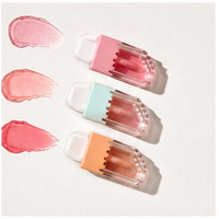 Gloss à lèvres liquide fruité 3,5 ml, effet crème glacée, formule naturelle anti-transfert, marque privée, pour un look naturel quotidien