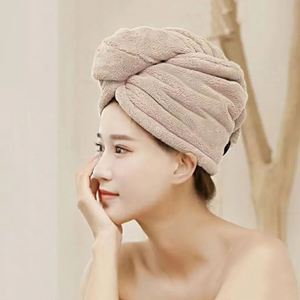 Women's <b>Microfiber</b> Turban Hair <b>Towel</b> Quick-Dry Shower Cap for Long Hair Soft Bath Hats for Home Use - Product Image 4
