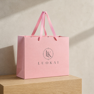 Low MOQ Custom Pink <b>Bag</b> Jewelry Paper <b>Bag</b> 250gsm <b>White</b> Card Small <b>Gift</b> Packaging with Logo for Boutique Store - Product Image 5