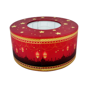 Calendario dell'Avvento Cilindrico Personalizzato con 30 Cassetti e Cupola di Cristallo, Scatola Regalo per il Conto alla Rovescia di Ramadan e Eid Mubarak a Forma di Moschea, Fornitura di Fabbrica con Neve Natalizia - Product Image 2