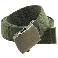 Ceinture en toile de coton Style boucle à pression facile avec boucle réglable pour uniformes scolaires garçon