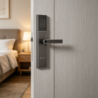 Serrure Intelligente Hôtelière en Gros en Acier Inoxydable Étanche HR TT Lock avec Empreinte Digitale, Clé et Mot de Passe pour Location et Maison Familiale