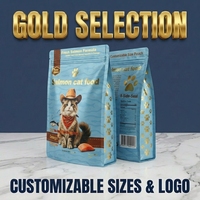 Sac pour aliments pour animaux de compagnie YOUYI personnalisé à huit soudures latérales avec fenêtre transparente haute barrière pour friandises pour chiens 1 kg