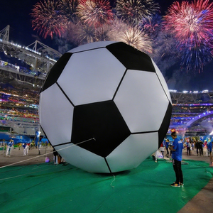 Balón de Fútbol Inflable Gigante con Iluminación para Decoración de Zonas de Aficionados - Product Image 6