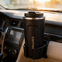 Gobelet isotherme portable multicolores 380ml 510ml en acier inoxydable 304, tasse de voyage sans BPA