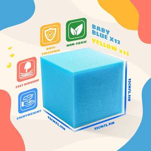 TAYUQEE Cubos de Espuma para Foso de Espuma, 24 Unidades, 5 Pulgadas, Bloques de Gimnasia para Trampolín, Acolchado Protector Multideportivo para Freerunning, Parkour, Skate - Product Image 2