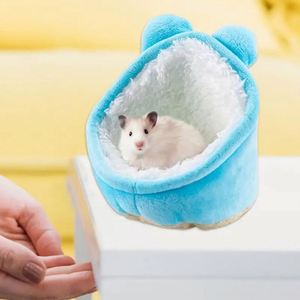 Lit pour animaux de compagnie portable en fibre moderne, confortable, léger, mignon, amovible, lavable, nid de sommeil, utilisation hivernale - Product Image 4