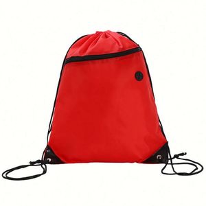 Wholesale 210d Polyester <b>Drawstring</b> <b>Backpack</b> Bag Custom Logo <b>Drawstring</b> Sports Gym Storage with Zipper for Shopping - Product Image 4