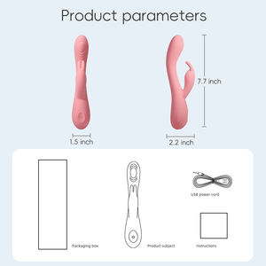 Tavşan vibratör 10 titreşim modları şarj edilebilir çift motorlu kadın vibratör G Spot klitoral için stimüle seks oyuncakları kadınlar için - Product Image 6