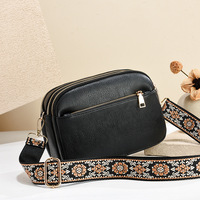Sac à Bandoulière avec Large Bandoulière en Cuir PU pour Femme, Sac à Bandoulière Carré avec Bandoulière, Vintage