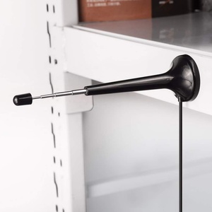 <span class=keywords><strong>Antenne</strong></span> DTV télescopique à gain élevé 5dBi avec base magnétique et câble RG174 75 Ohm de 3 m avec connecteurs à trois voies pour FM DAB - Product Image 4