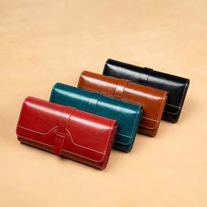 Cartera Larga para Mujer, Gran Oferta de la Temporada, Nuevo Estilo con Hebilla, Multifuncional, Gran Capacidad, Plegable, de Cuero, con Clip - Product Image 1
