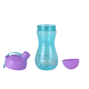 Bouteille d'eau transparente avec poignée 450ml 600ml – Vente en gros – Tasses à thé portables pour le sport et l'extérieur – Mignonnes tasses en plastique pour étudiants - Product Image 4