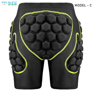 SeeMore Vente en gros Vêtements d'intérieur pour adultes Patinage sur glace Anti-chute Coussinets pour les fesses Pantalon de protection des hanches Snowboard Sports Ski Hip Genouillères - Product Image 3