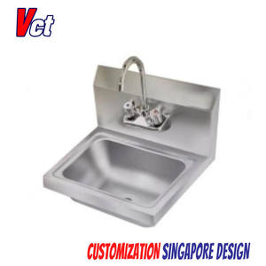 Prix d'usine de l'évier manuel mural en acier inoxydable VICTORY pour hôtels, restaurants, hôpitaux ou laboratoires - Product Image 5