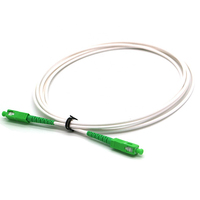 Câble de raccordement en fibre optique FTTH 3.0mm G657A2 blanc 1.5m 2m SCAPC Cordon de raccordement fibre optique Câbles de communication