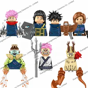 Anime Jujutsu Kaisen Itadori Yuji Fushiguro Megumi Hua Yu Leaky coral Puzzle Building Blocks Action Figures Kid's Toys KF6179