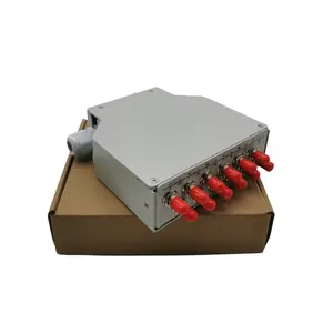 Caja de pared de Metal ST FC de 12 puertos de tipo Industrial, Mini Panel de conexión, cajas de terminación de caja de fibra óptica de riel DIN con precio