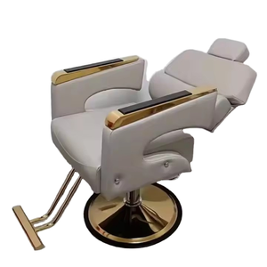 Sillón <span class=keywords><strong>de</strong></span> Barbero Reclinable Económico en Venta para Salón <span class=keywords><strong>de</strong></span> Belleza en Rosa <span class=keywords><strong>Muebles</strong></span> <span class=keywords><strong>de</strong></span> Salón <span class=keywords><strong>de</strong></span> Belleza Modernos para Sala <span class=keywords><strong>de</strong></span> Estar en Negro y Dorado - Product Image 1