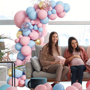 Vente flash : 110 pièces/ensemble de ballons en latex bleu et rose de style <span class=keywords><strong>princesse</strong></span>, guirlande d'<span class=keywords><strong>arche</strong></span> pour mariage, Saint-Valentin, anniversaires - Product Image 6