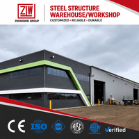 Soluciones Personalizadas Zhongwei: Nave Industrial Moderna Prefabricada con Estructura de Acero y Taller de Construcción