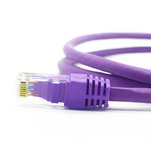 Câble de raccordement CAT6 UTP plat 0.5-30m cordon Ethernet RJ45 <span class=keywords><strong>orange</strong></span> pour réseau LAN, vidéosurveillance et utilisation au bureau - Product Image 1