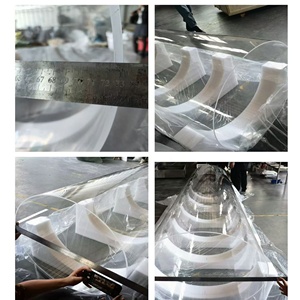 <span class=keywords><strong>Tube</strong></span> <span class=keywords><strong>en</strong></span> <span class=keywords><strong>verre</strong></span> de quartz formé de grand diamètre, résistant aux hautes températures, transparent - Product Image 2