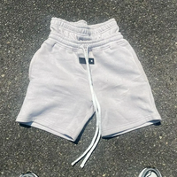 Short de survêtement à cordon de serrage haut Streetwear décontracté coton polaire Double taille Shorts hommes Jogging course Short de survêtement hommes