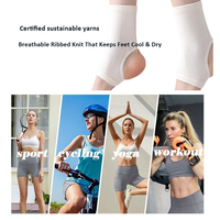 Chaussettes de compression personnalisées effet pieds nus, compression graduée 20-30 mmHg avec soutien de la voûte plantaire pour le soulagement de la fasciite plantaire