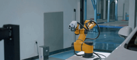 Stasiun Pengisian Daya Mobil Otomatis AUBO AI AGV Robot Kolaboratif 6 Axis Motor PLC Mobil Energi Baru (Baja Tahan Karat)