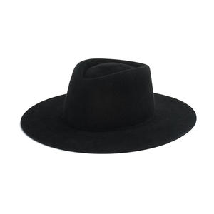 Chapeau Fedora à large bord en feutre de fourrure de lapin exquis, tendance automne-hiver 2026, nouvelle arrivée - Product Image 2